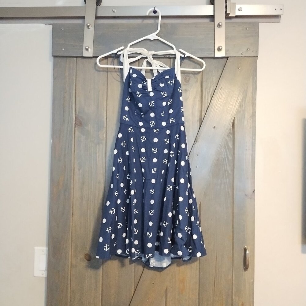 Hell Bunny Nautical Sailor Dress Size Small